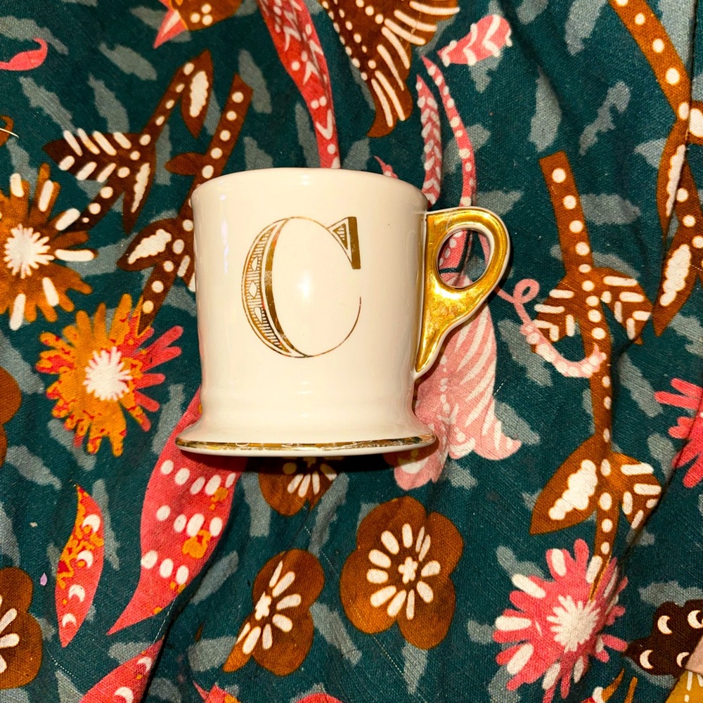 *GWP OVER $60!!* ANTHROPOLOGIE MONOGRAMMED MUG